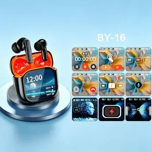 High-Definition Touchscreen Anc Bluetooth-compatible Earphones, Transparent Mode, 7 Eq Settings, Spatial Audio, Lyrics Sync, Customizable Clocks, Wireless In-Ear