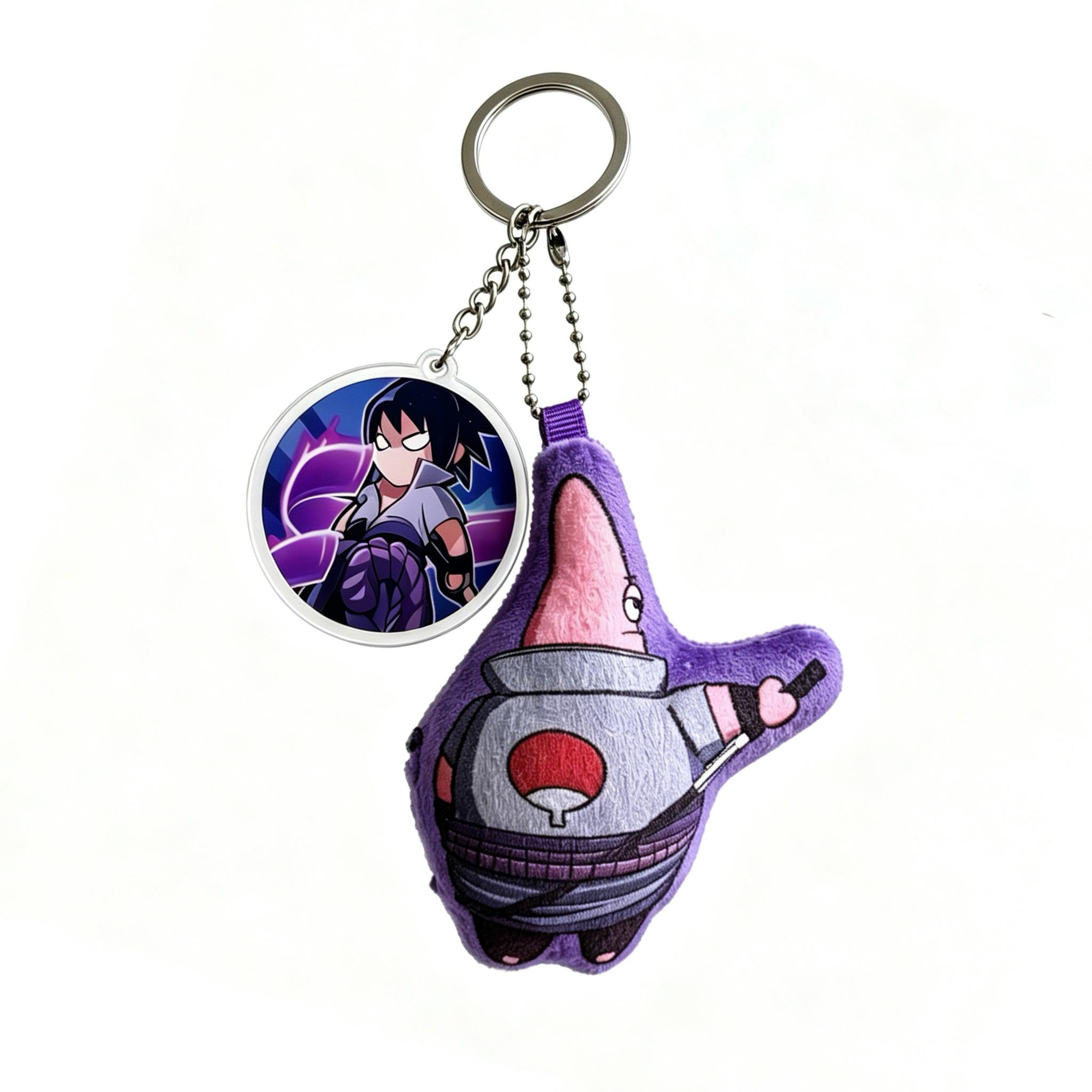 Naruto sound keychain plush stuffed doll DIY keychain toy gift pendant accessory for friends