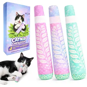 Catnip Toys for Cats, Kicker Style Cat Toys for Indoor Cats with Extra Strong Catnip, Interactive Cat Toys Set, Funny Plush Kitten Teething Toy