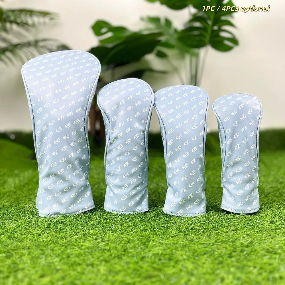 Golf Club Protective Head Covers, Drive PU Waterproof Material, Blue Utility Style, Perfect Gift for Golf Enthusiasts, Golf Accessories, Golf Gift Accessory
