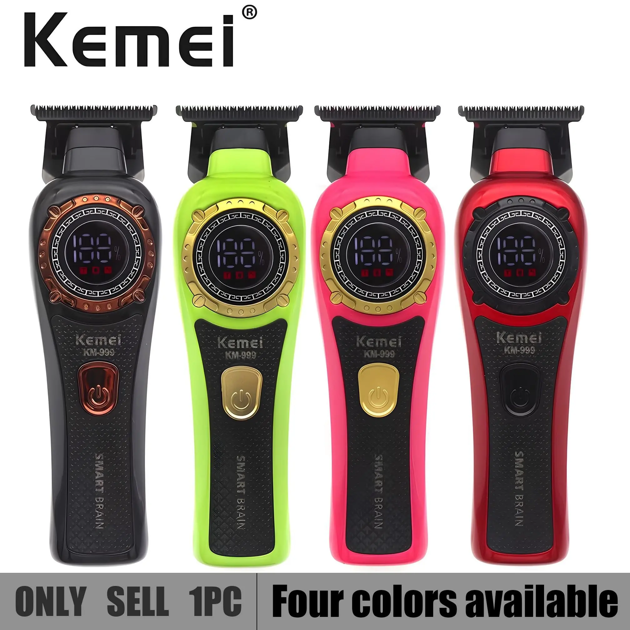 Professional Hair Clipper Km-999, Ergonomic Handle, Precise Trimming, Essential for Men's Grooming at Home, Tiktok Trending Product