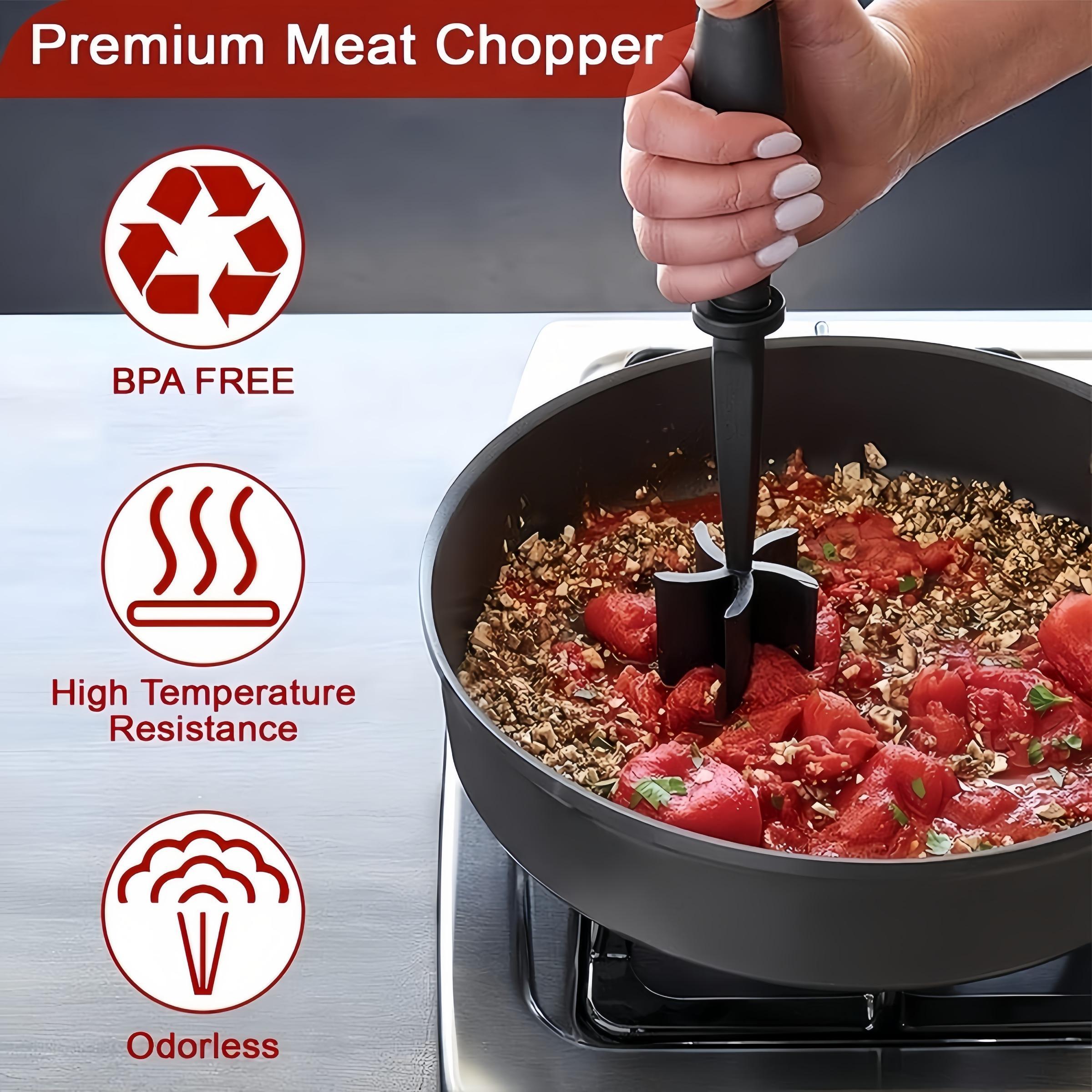 Meat Shredder, Kitchen Accessories Heat Resistant Hamburger Handheld Meat Chopper, Kitchen Utensils Supplies, Summer for Gift