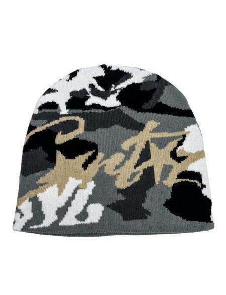 Unisex Y2K Star Letter Jacquard Beanie - Soft Stretchy Winter Streetwear Skull Cap | Music Festival Daily Fit