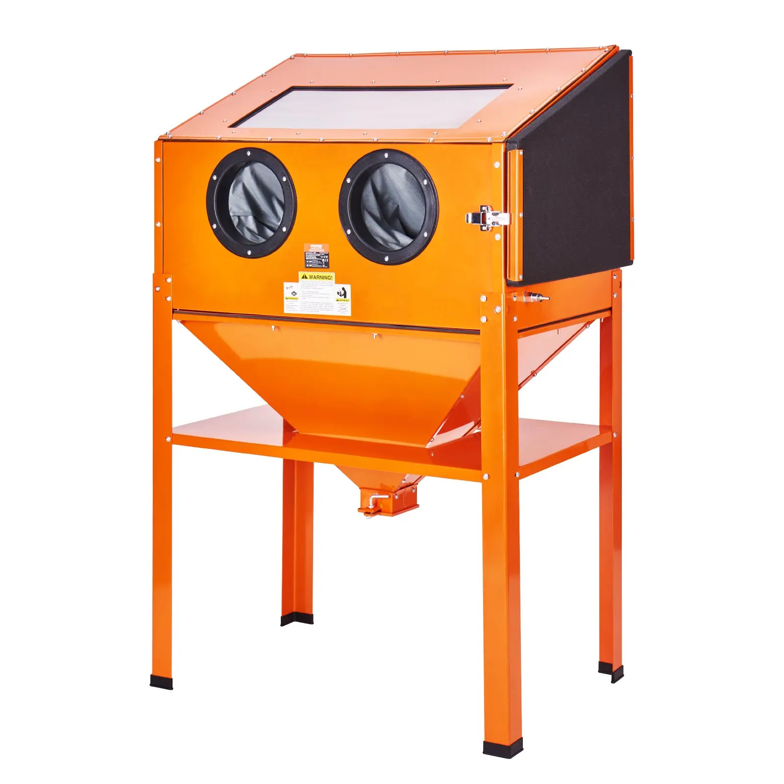 【DealsForYouDays】VEVOR 60 Gallon Sandblasting Cabinet, 40-120PSI Sand Blasting Cabinet with Stand, Heavy Duty Steel Sand Blaster with Blasting Gun & 4 Ceramic Nozzles for Paint, Stain, Rust Removal