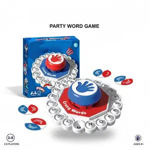 Crazy Alphabet Word Press Board Game Fast Pace Family Party Game Toys