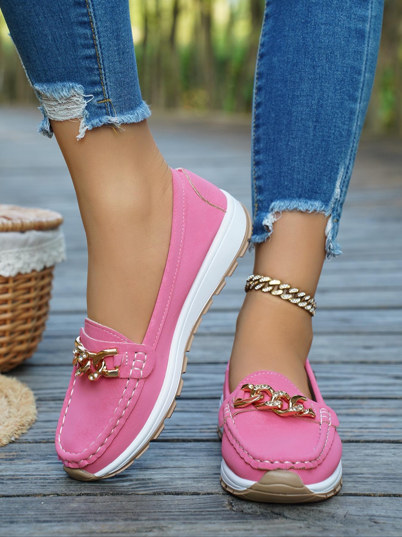 Women's Fashionable Solid Color Slip on PU Leather Loafers, Casual Comfortable Shoes for Daily Wear, Lightweight Breathable Shoes for All Seasons, Girl