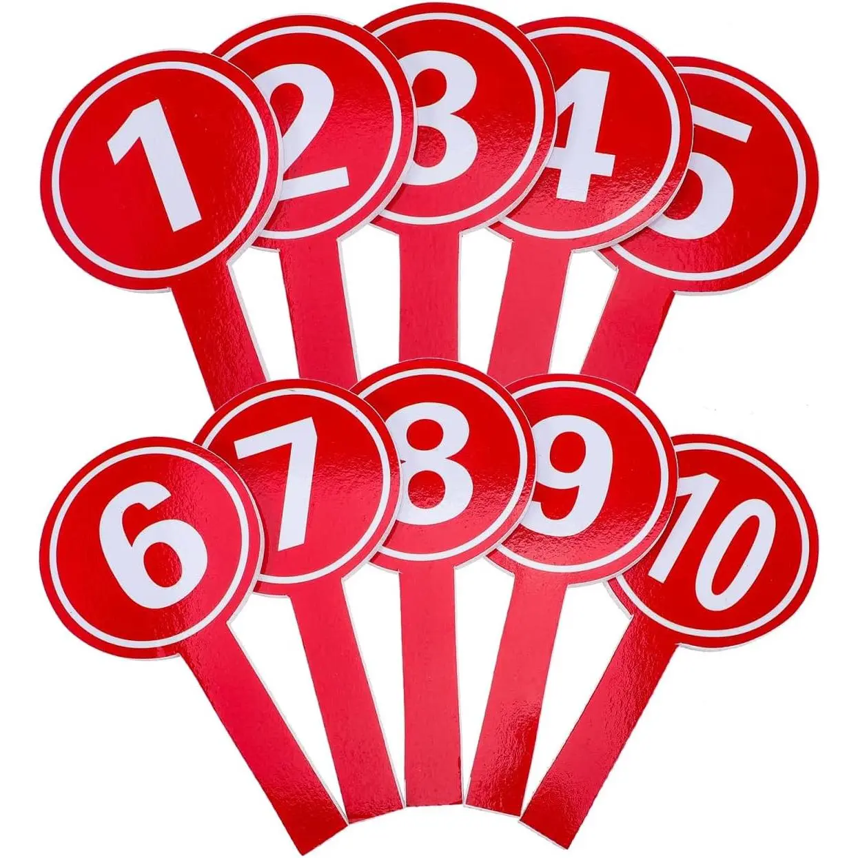 Handheld Score Paddles 1-10, Double-Sided Number Boards with  Handles, Lightweight  Voting Paddles for Auctions, Classroom ,  Competitions & Judges