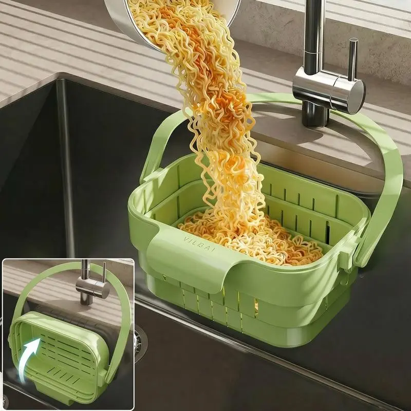 Kitchen Sink Strainer, Drainage Rack, Food Waste Collector, Efficient Filter Solution, Kitchen Sink Draining Filter, Trash Collector, Plastic Strainer
