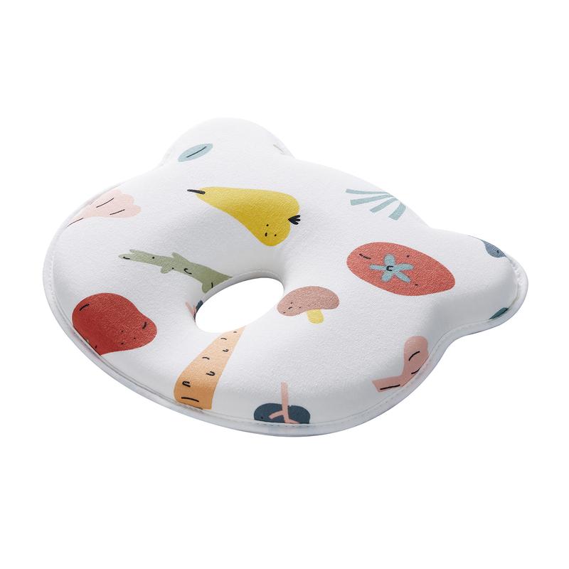 Baby Nap Pillow - Baby head shaper, Silicone Shaping Pillow for Correcting Head Shape & Preventing Sideways Sleeping - Comfortable Machine-Washable Head & Neck Support for Baby