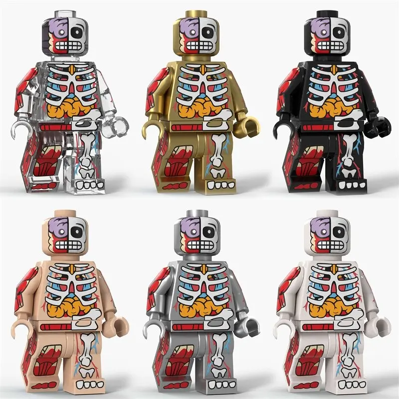 Halloween Figure Building Block Model Toy, Assemble Your Own Halloween Character, Fun Educational Playset for Kids