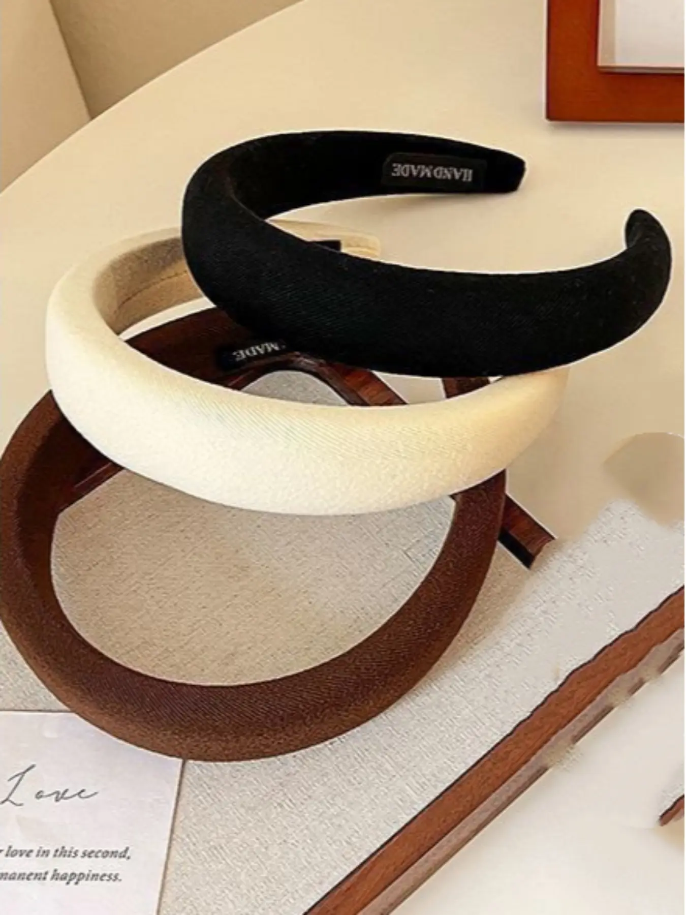 Solid Color Padded High Crown Design Headband, Minimalist Aesthetic Soft Hair Band for Women, All Match Versatile Usage Daily Party Office Hair Accessories