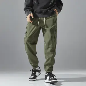 Men’s Army Green Asymmetric Cargo Joggers Dual Style Zipper Pocket Pants, Off White Drawstring Elastic Waist Streetwear Techwear Utility Trousers Y2K Outdoor Casual Viral Fashion Trend 2026 valkyrie