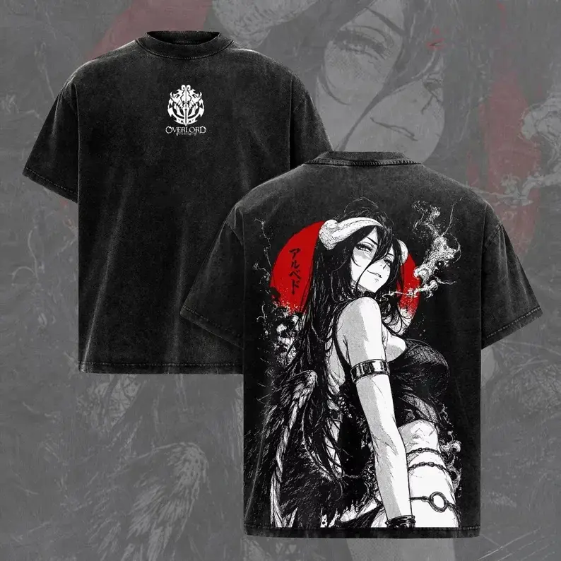 Dark Empress Crimson Moon Gothic Manga Anime Graphic T Shirt Unisex Crew Neck Organic Cotton Casual Shortsleeve Top Dark Alt Streetwear Apparel Gift For Gothic Anime Fans