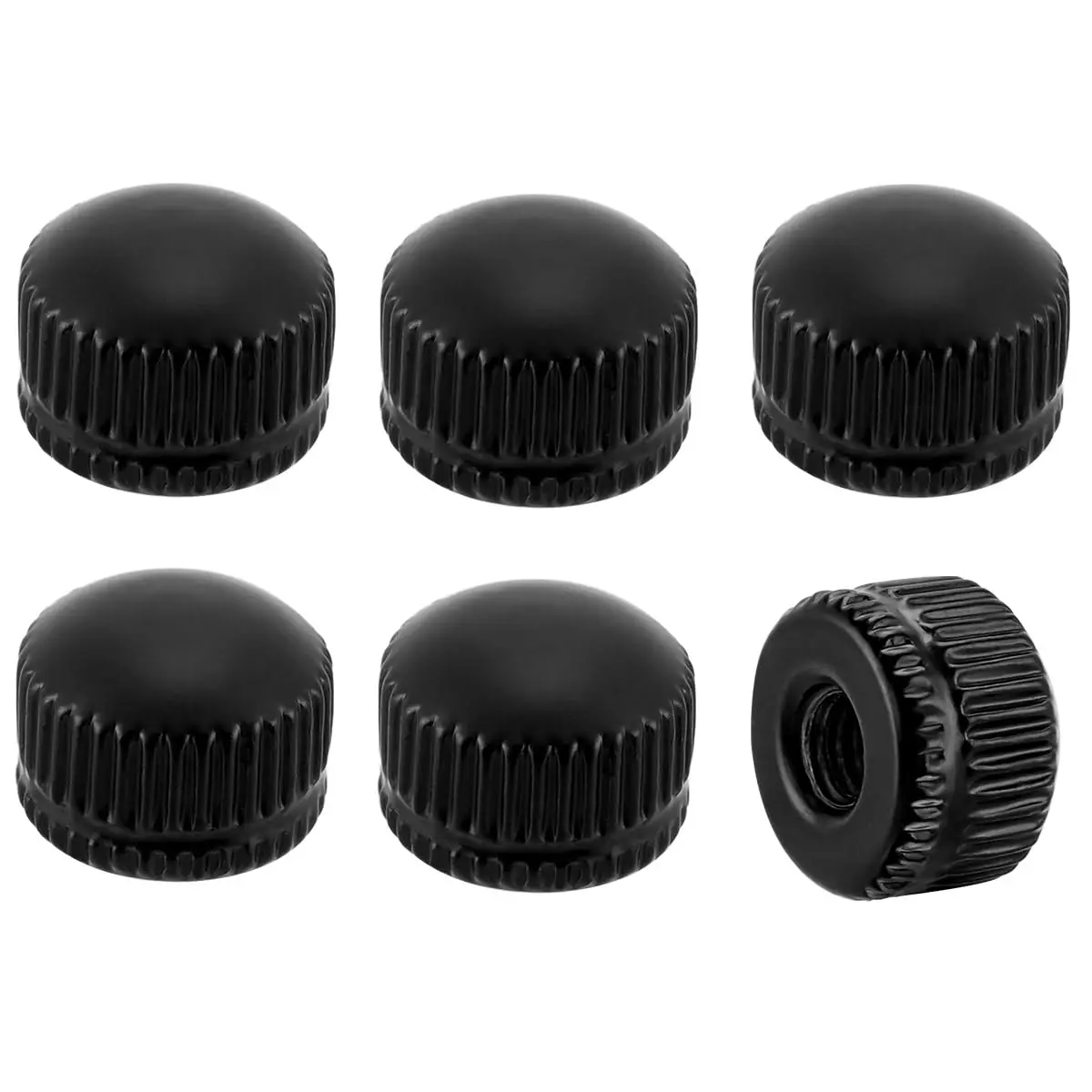 M4 Screw Caps for Light Fixture, Ceiling Light Screw Cap Cover, Lamp Shade Holder  , Lamp Finals Decorative hardware, Lamp Knob Nuts, Screw Top, Lamp  and Accessories 6 Pack Black