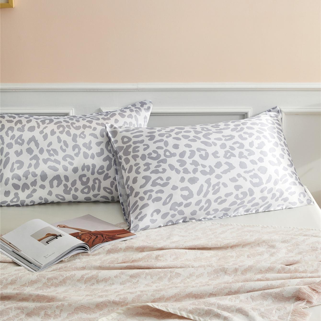 Leopard Print Pillowcase without Filler, 2 Counts Modern Simple Pillowcase, Soft Comfortable Pillow Protector, Pillow Cover for Home Bedroom Dormitory, Bed Sheet Set