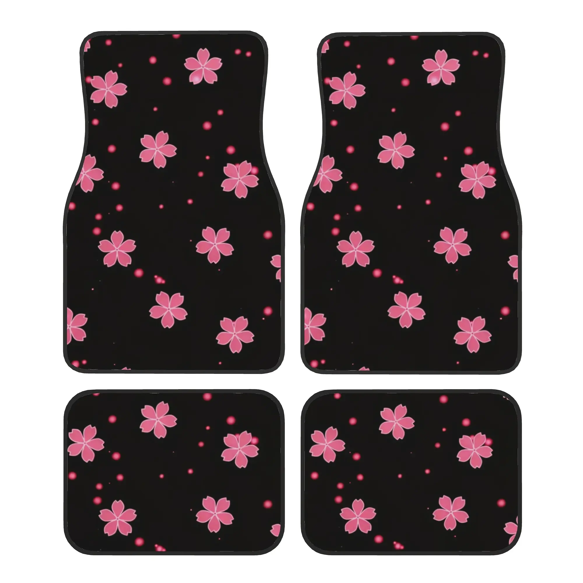 4pc car floor mats feature an exquisite appearance with an iconic car mat theme, perfectly designed with personalized patterns, suitable for cars, trucks, and SUVs. They are durable, easy to clean, and suitable for all seasons. They are ideal for car enth
