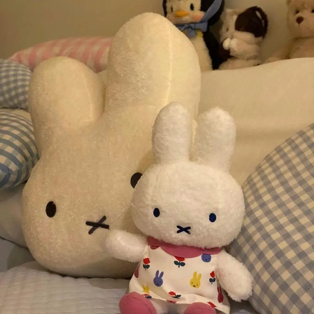 25cm Cute Miffy Kawaii Plush Doll Cartoon Rabbit Cotton Doll Sleeping Doll Body Pillow Children Toys Girl Gif