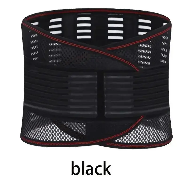 Compression Lumbar Support Belt Breathable Mesh Lower Back Brace Adjustable Elastic Spine Support Waist Pain Relief for Office W