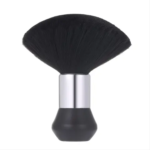 Barber Neck Brush, Soft Neck Duster Brush, Hair Cleaning Sweeping Duster with Plastic Handle Grip, Hair Styling Tool for Home Salon, Grooming, Christmas Gift