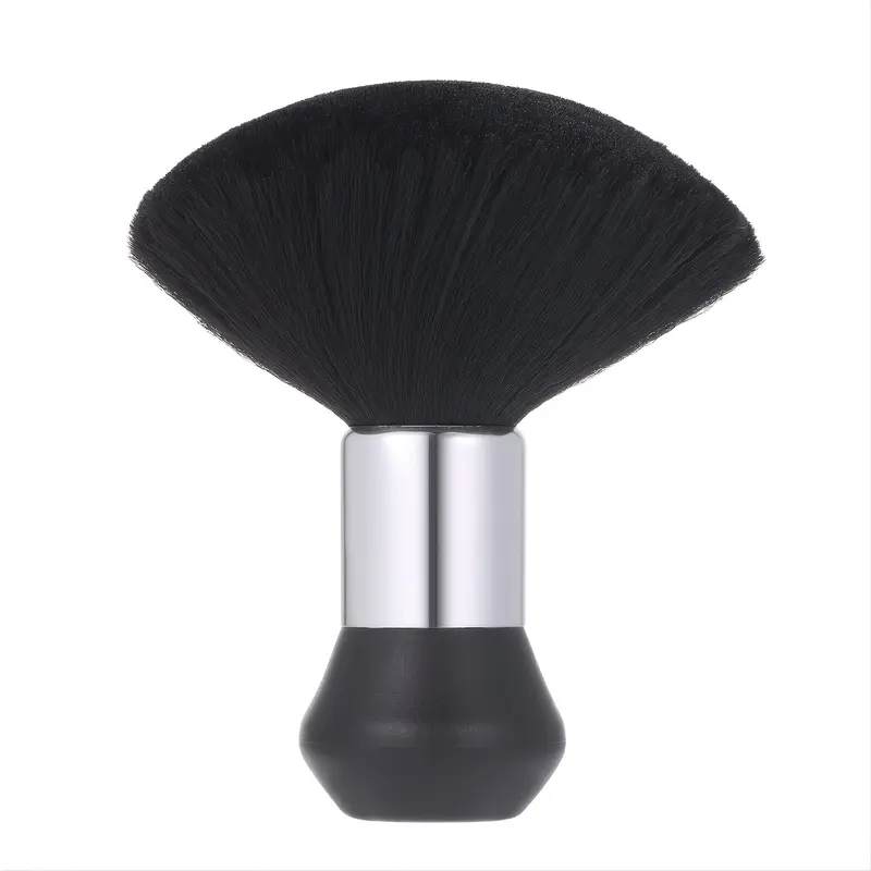 Barber Neck Brush, Soft Neck Duster Brush, Hair Cleaning Sweeping Duster with Plastic Handle Grip, Hair Styling Tool for Home Salon, Grooming, Christmas Gift