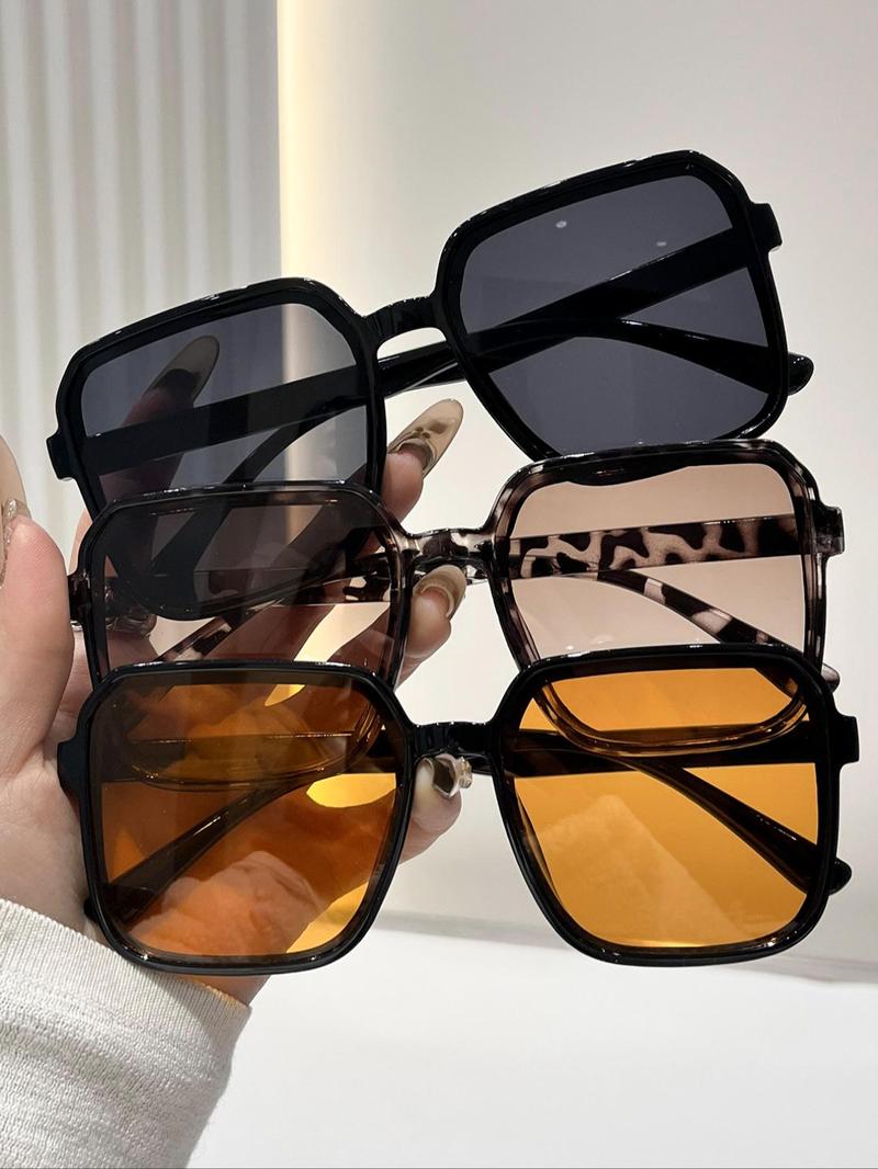 Unisex Fashionable Tinted Lens Sunglasses, Trendy Casual Sunglasses for Everyday Use, Fashion Accessories for Outdoor Activities, Fashionable Frames Sunglasses