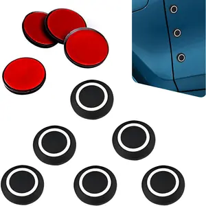 10 count  Bumper Anti  Stickers,  Rubber Scratch Guard Stickers, Bumper Circular Protector ,  for   (Black)