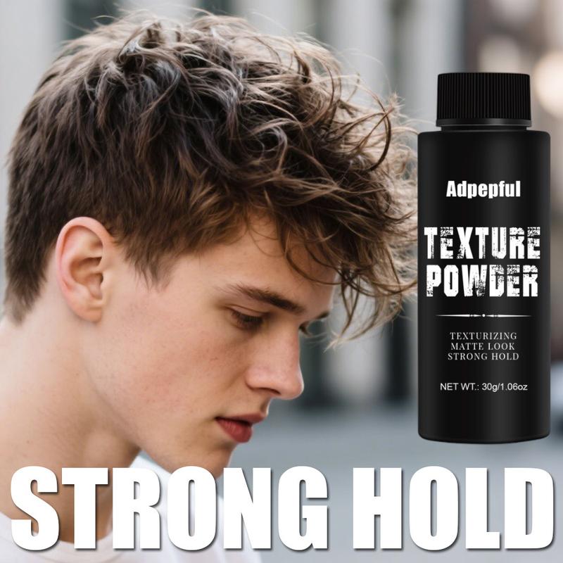 Adpepful Men’s Volumizing Powder – Lightweight & Oil-Control for Natural, Textured Hairstyles | Quick Fix for Flat, Lifeless Hair | Long-Lasting Hold & Volume | Ideal for Oily Hair Rescue