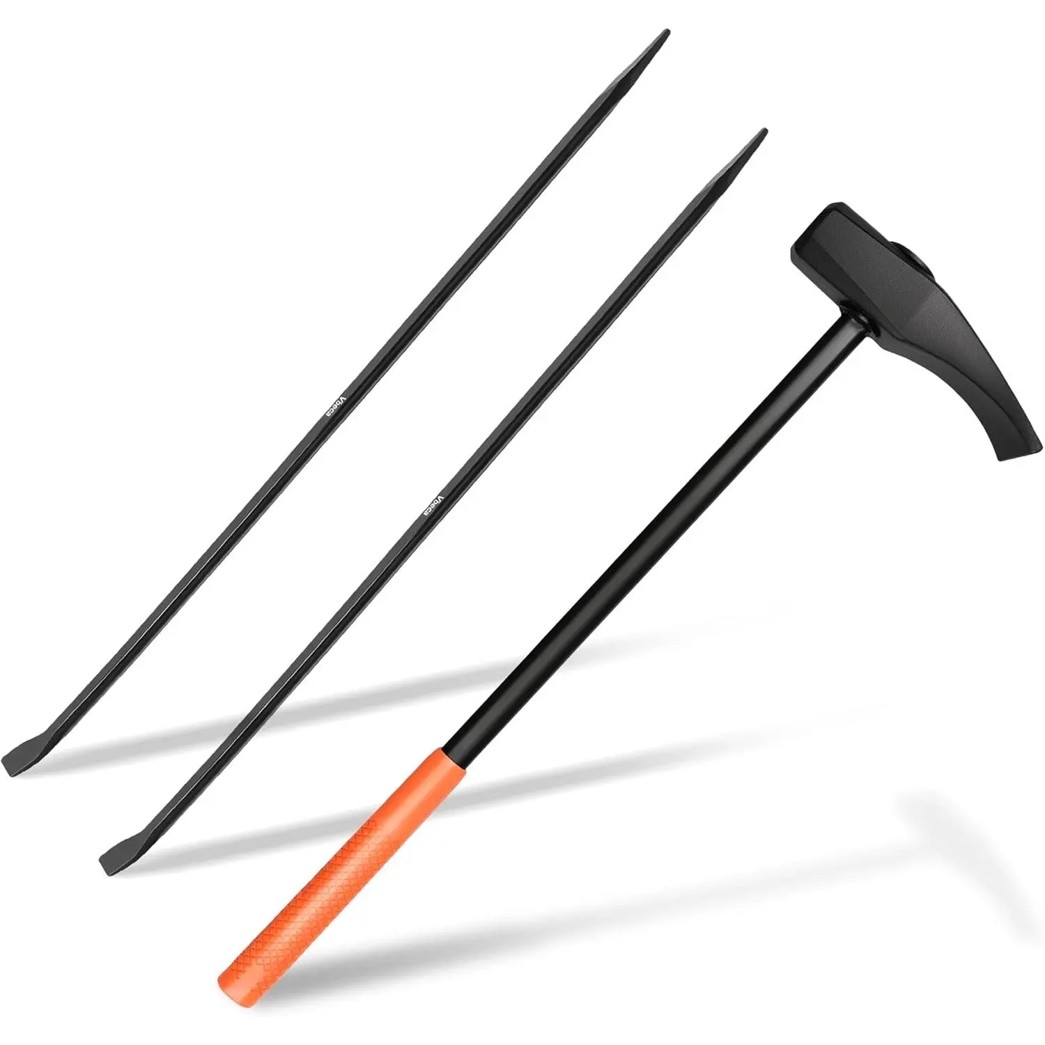 35429 Tire Bead Breaker Hammer & 2 PCS 32" Pry Bar Set, Heavy Duty Tire Iron Combo for Truck Tractor Semi, Professional Tire Changing Tools for Farm ATV Bus Car