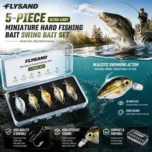Ultra Light 1.5g 2.7cm Micro Swimbait Kit for Bass Panfish Trout | Fresh & Saltwater | Lifelike Minnow Lure with Secure Hook | Multi-Species Fishing Lure Set