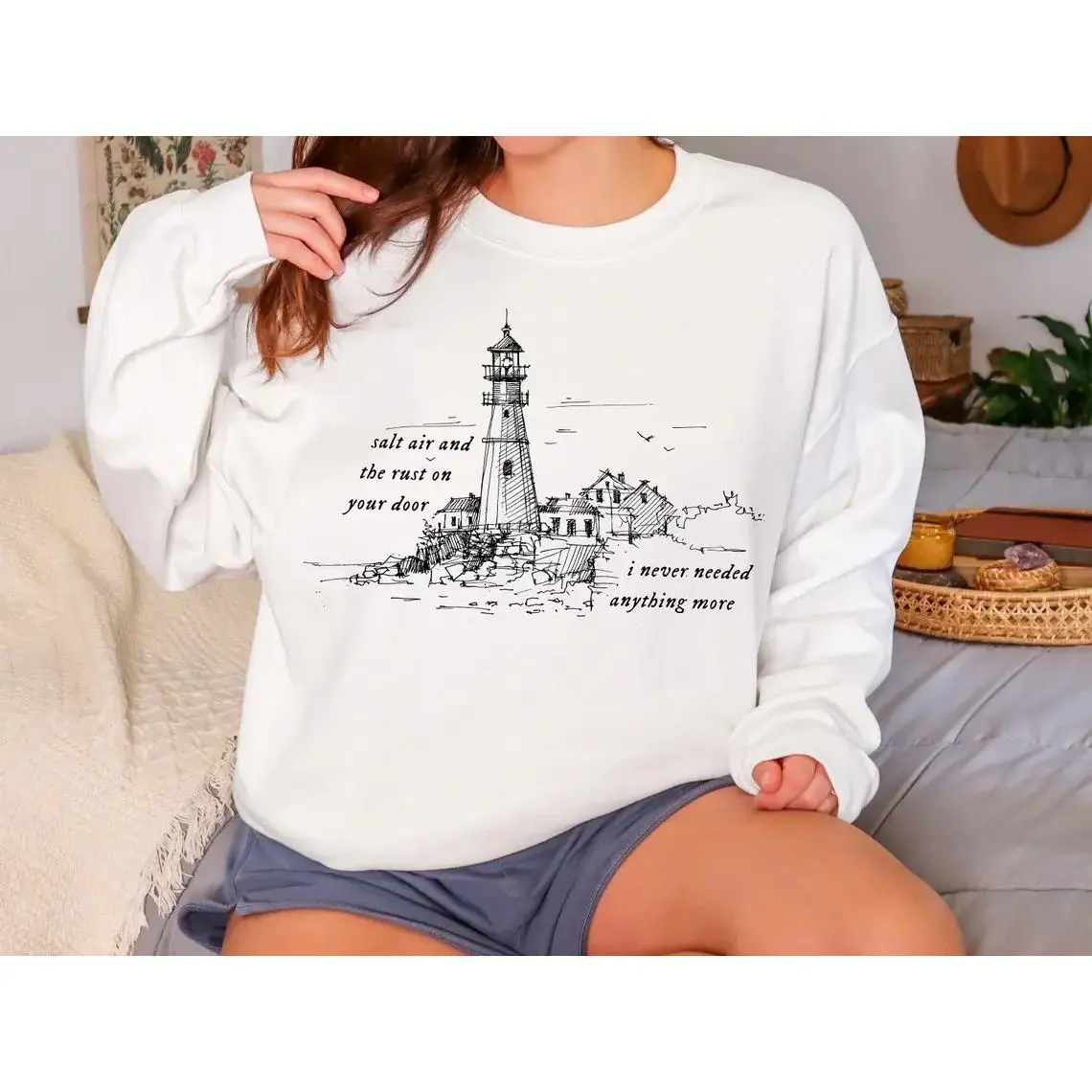 Unisex Crewneck Sweatshirt, Folklore Merch, Evermore Aesthetic, Fairytale, Storybook Vibe