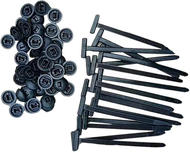 50pcs Nylon Cable Tie Buckle Car Fastener Clip for Fender Liner Mud Flap Trunk Interior Fixing