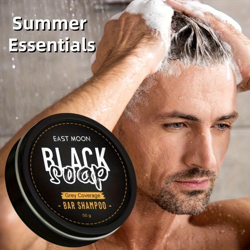 1/2PCS Men's Hair Shampoo Soap  Deep Cleaning &Nourishing Shampoo Bar for Men - MoisturizingHair Care, Soothing &Sustainable Cleansing Solution ConditionerHaircare Glossy Cleanser Haircare Cleanser