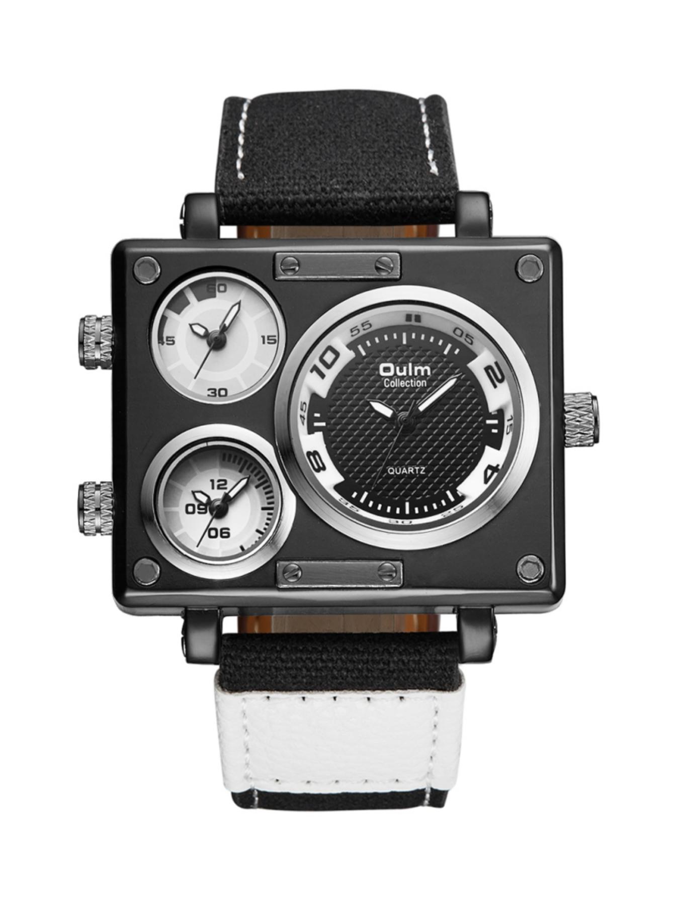 Men's Business Fashion Square Dial Quartz Watch, with Box, 2024 New Style Fashion Multifunction Watch for Party, Trendy All-match & Exquisite Watch for Birthday Gift, Trendy Multifunctional Watch, Business Fashion Watches