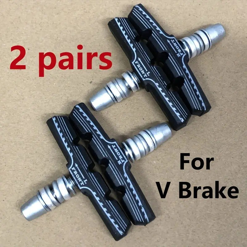 Advanced V-Brake Bicycle Brake Pads, Professional Mountain Bike Brake Block Kit, Synthetic Rubber, Durable, Anti-Slip Surface