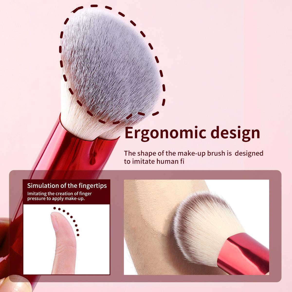 6 Counts/set Makeup Brushes, Foundation Blush Powder Eyeshadow Contour Brush, Smudge Brush, Makeup Blending Brush, Glam Makeup Tools with Soft Fiber and Skin Friendly for Easy Carrying, Cosmetics, Face Multifunctional Beauty Travel Brush, Makeup Brush Kit
