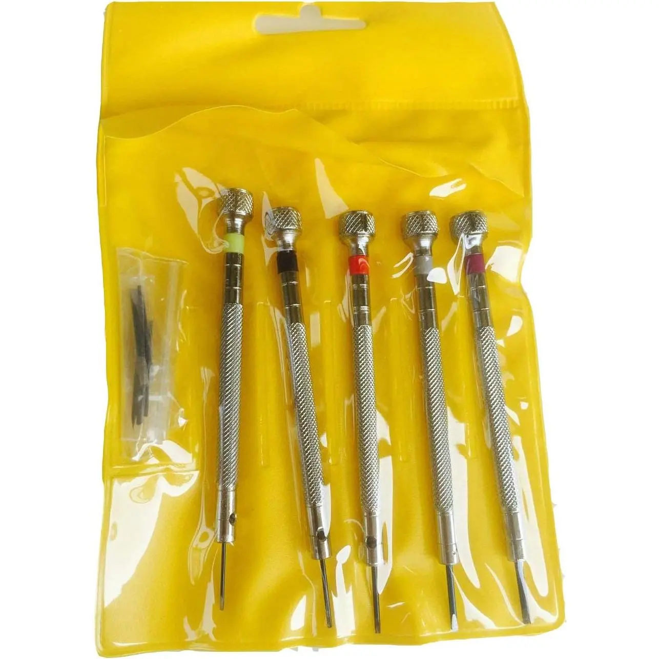 Precision Watch Repair Screwdriver Set (5-Count) with 5 Extra Pieces, Ideal for Watch Techs, Inches-Sized Components
