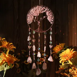 Natural gemstone raw slices, colorful agate slices, multicolored wind chime pieces, home decoration hanging ornaments, gifts
