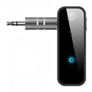 2026 New Car Bluetooth 5.3 Audio Receiver, Wireless FM Transmitter Adapter with AUX Input, Hands-Free Car Kit for Old Cars