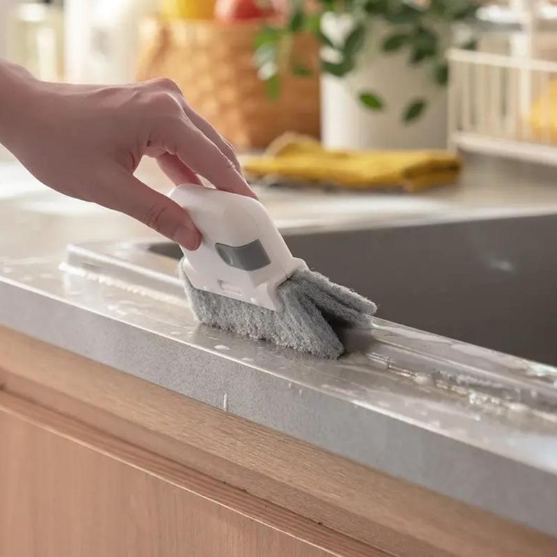 Window Track Cleaning Brush, Portable Handheld Multi-Functional Cleaner, Door Gap Rail Tool, Home Essential, Household Cleaning Set, House Cleaning Tools