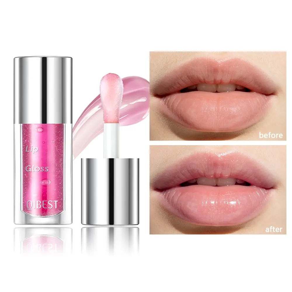 Clear Jelly Lip Gloss, Hydrating Non-Sticky Lip Oil, Transparent Shiny Lip Topper, Plumping Lip Gloss for Layering Over Lipstick, Moisturizing Lip Care Makeup