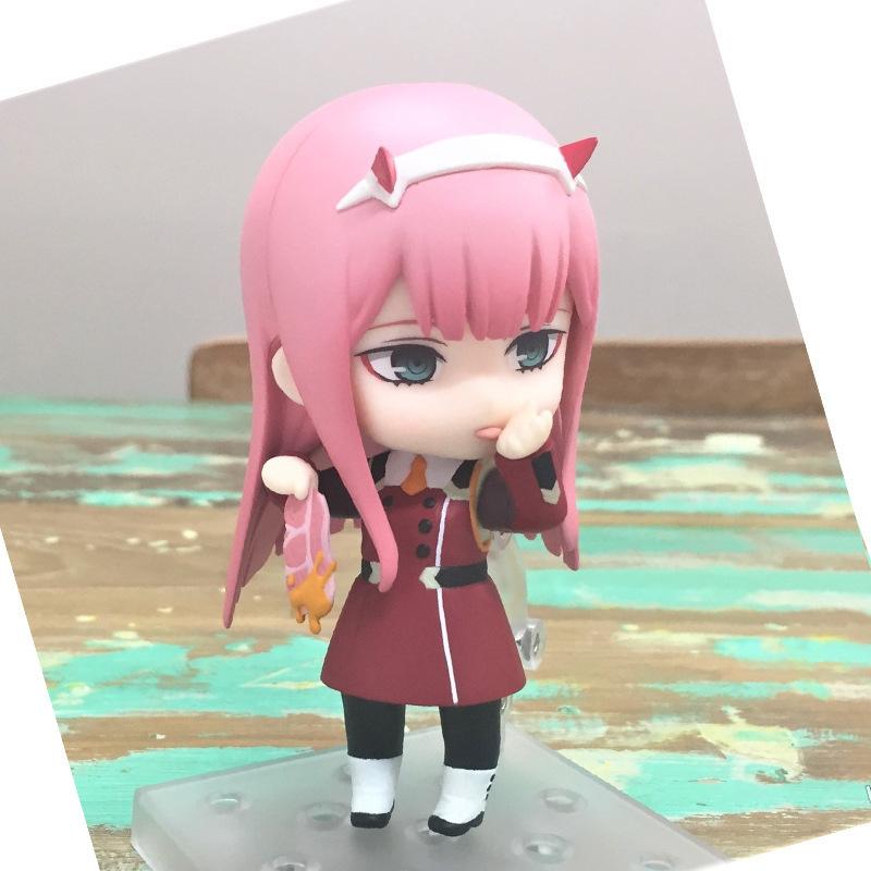 10CM Amine Figure Darling in the FRANXX Q Version Uniform Combat Uniform Dolls Toy Gift Collect Boxed Ornaments PVC Material 10CM Amine Figure Darling in the FRANXX Q Version Uniform Combat Uniform Dolls Toy Gift Collect Boxed Ornaments PVC Material