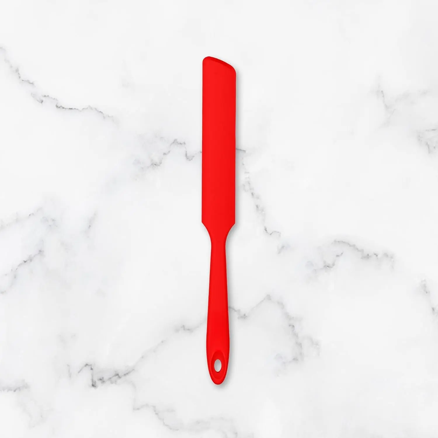 Skinny  Jar Spatula Spreader, ,Heat-Resistant Scraper, 10in Long Narrow Stirring Stick, Seamless Flexible Peanut Butter Spreader for Scraping Icing and Jam (Dark Grey)