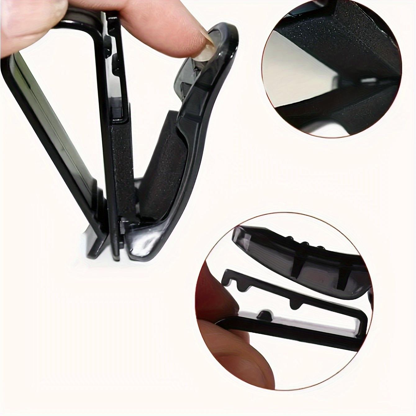 Car Sun Visor Glasses Clip - ABS Multifunctional Eyeglass Holder with Bill and ID Slot for Car Interior Accessories