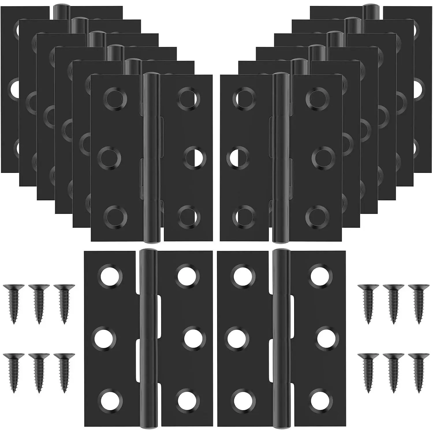 16 Pcs Small Stainless Steel Door Hinges, 2 inch Window Folding Hinges