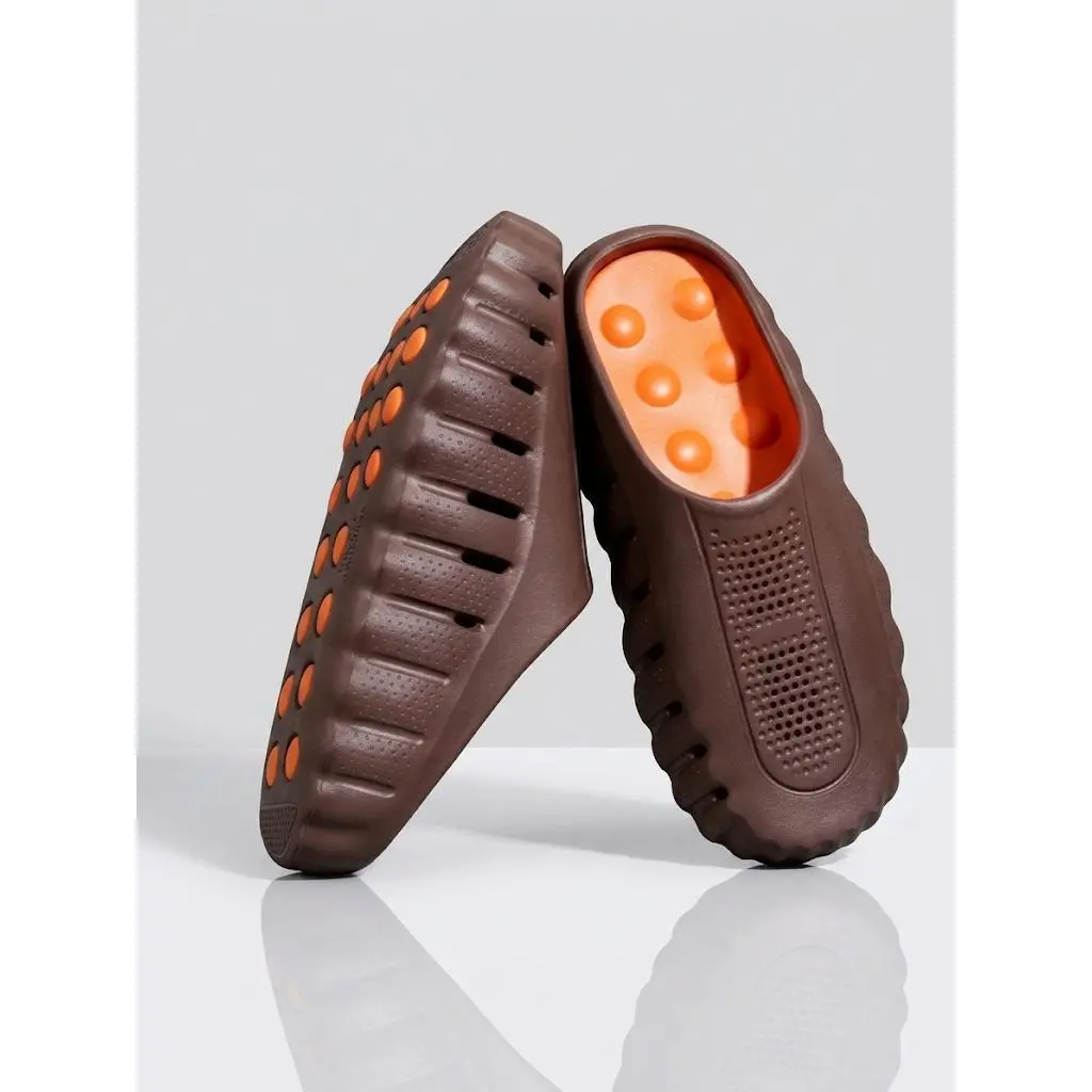 Men's Closed-Toe Massage Slippers, Premium Eva Sandals, Slide, Durable Anti-Slip Indoor Outdoor Shoes, Comfortable Footwear for Men