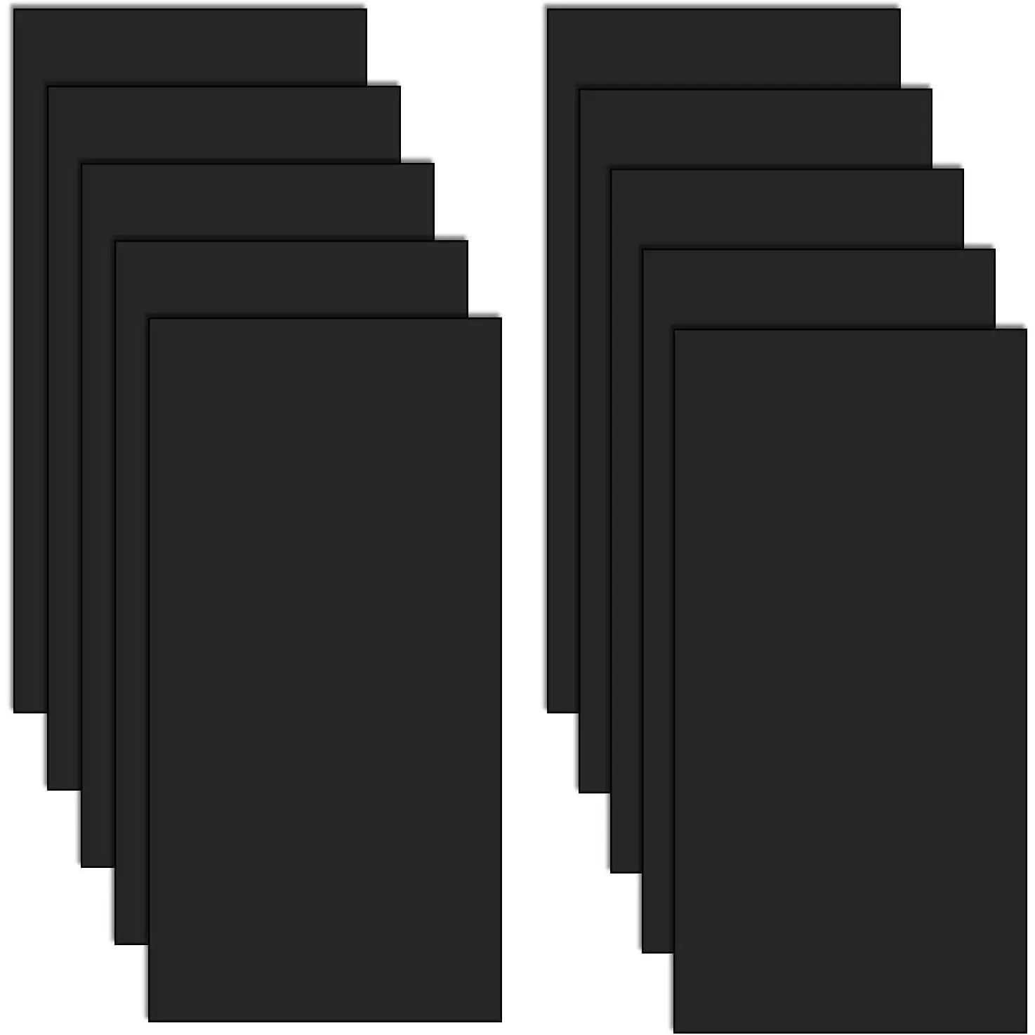 10 count Nylon Repair Patches Black Nylon Fabric Patch Self-Adhesive Nylon Patch  Repair Patches for Down Jacket Clothing Bags and Tents(20 x 10 cm)