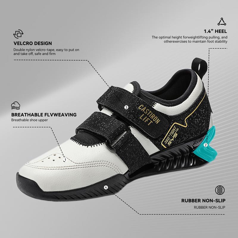 CASTIRON LIFT Weightlifting Shoes for Men & Women - Non-Slip Rubber Sole, Stability Support for Powerlifting, Squat, Gym Workouts