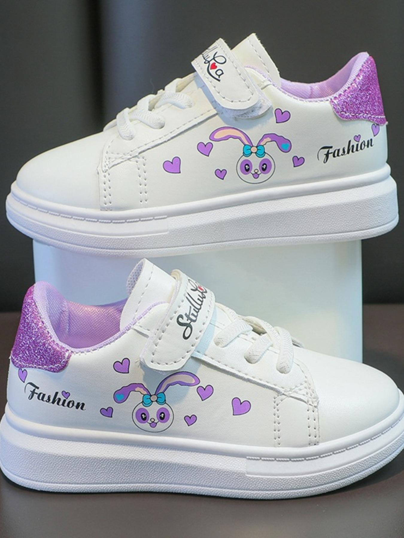 NewCute Comfortable Girls Flat Casual Sports Shoes, Fashionable Easy Slip-On Design for School Play Park Travel(Gift)11