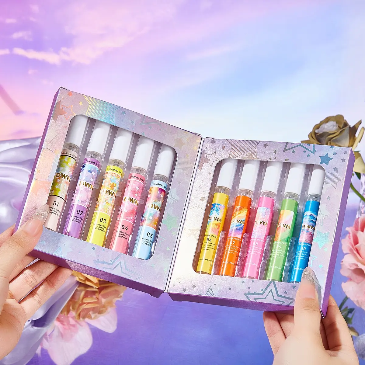 High-End Secret Perfume Set 10 X 10ML, Deluxe Sample Set, Experience Various Scents, Includes Luxurious Fragrances, Perfect Gift for Perfume Lovers & Beginners, Perfume Sampler Set, Fragrance Sets