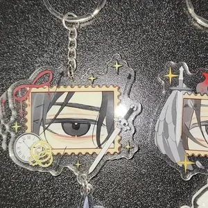 Anime Omniscient Reader's Viewpoint Kim Dokja Cosplay Keychain Acrylic Eye Backpack Pendant Key Chain Ornament Accessories